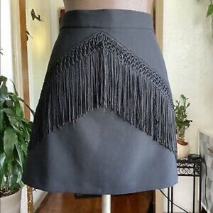 Black Zara Fringe Skirt Worn once Flapper Costume